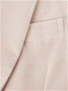 De Petrillo - Positano Shawl Collar Double-Breasted Cotton-Velvet Tuxedo Jacket - Neutrals