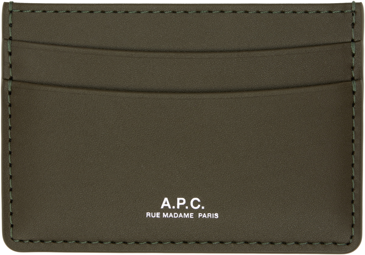 A.P.C. Taupe André Card Holder A.P.C.