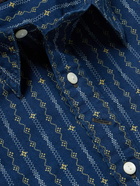 RRL - Railman Printed Cotton Shirt - Blue