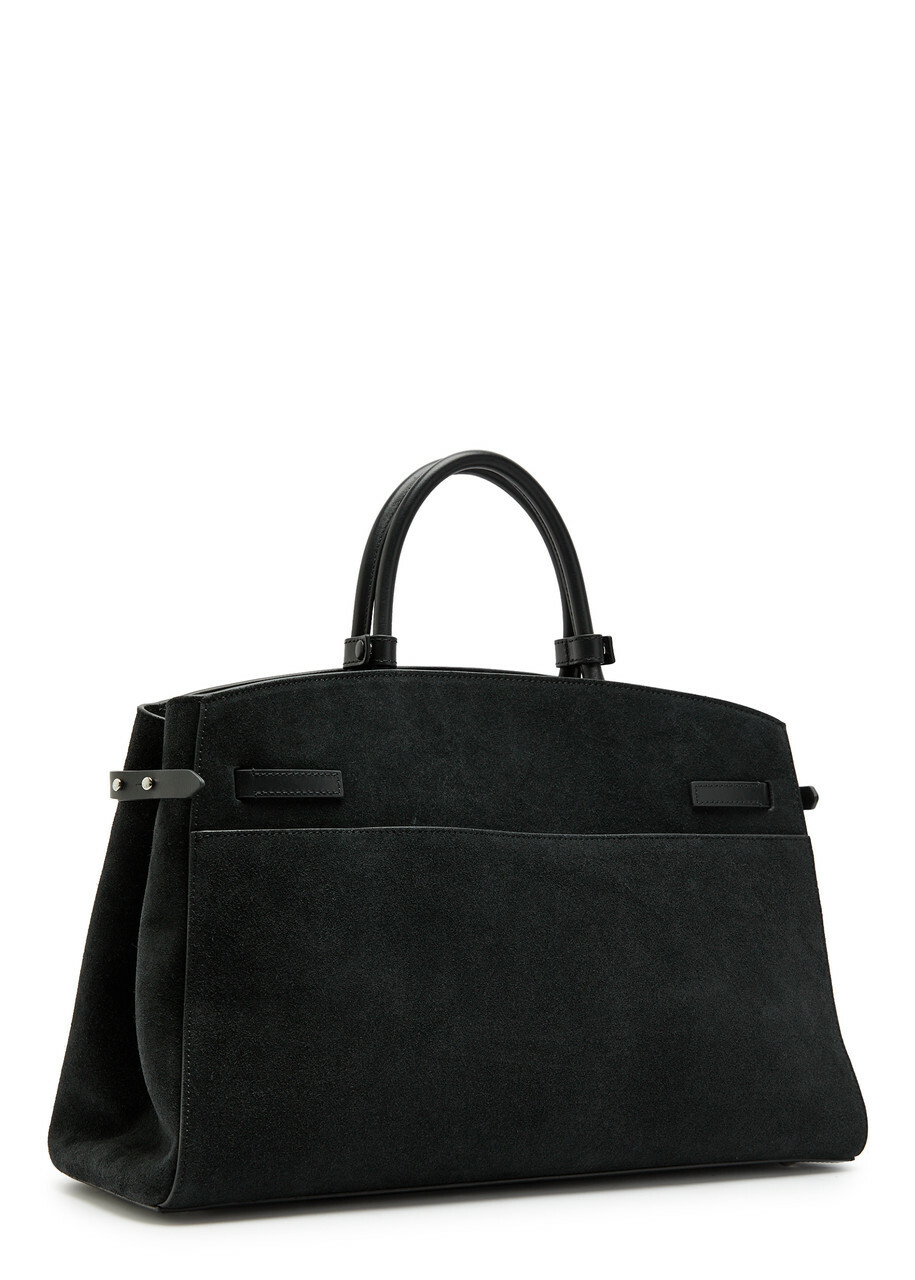 Demellier The Hudson Suede top Handle bag - Black - One Size