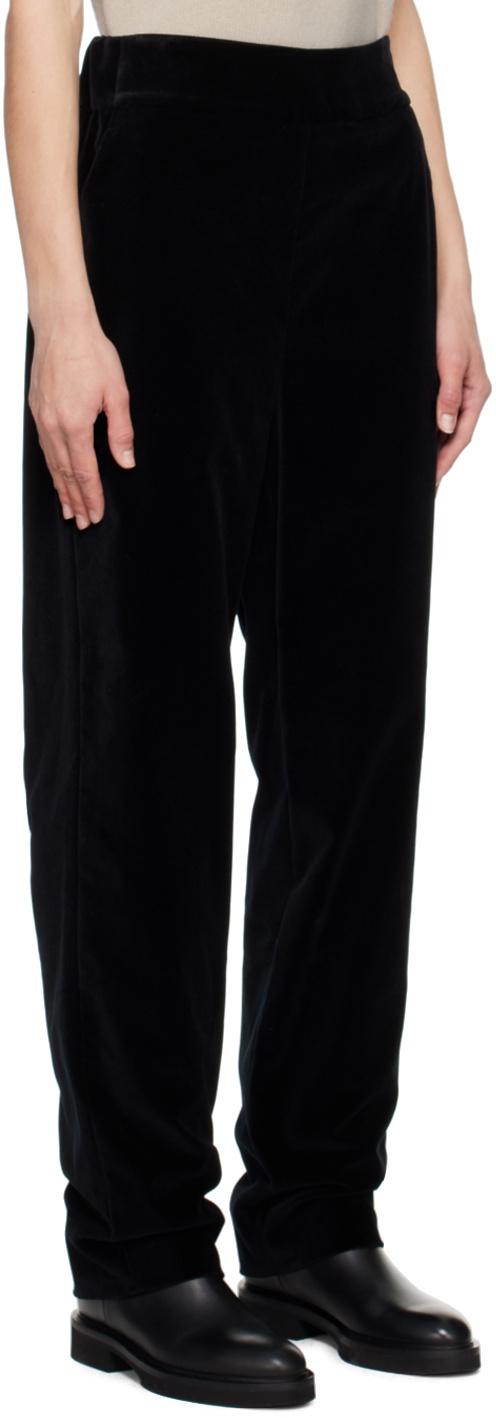 Margaret Howell Black Drawstring Trousers