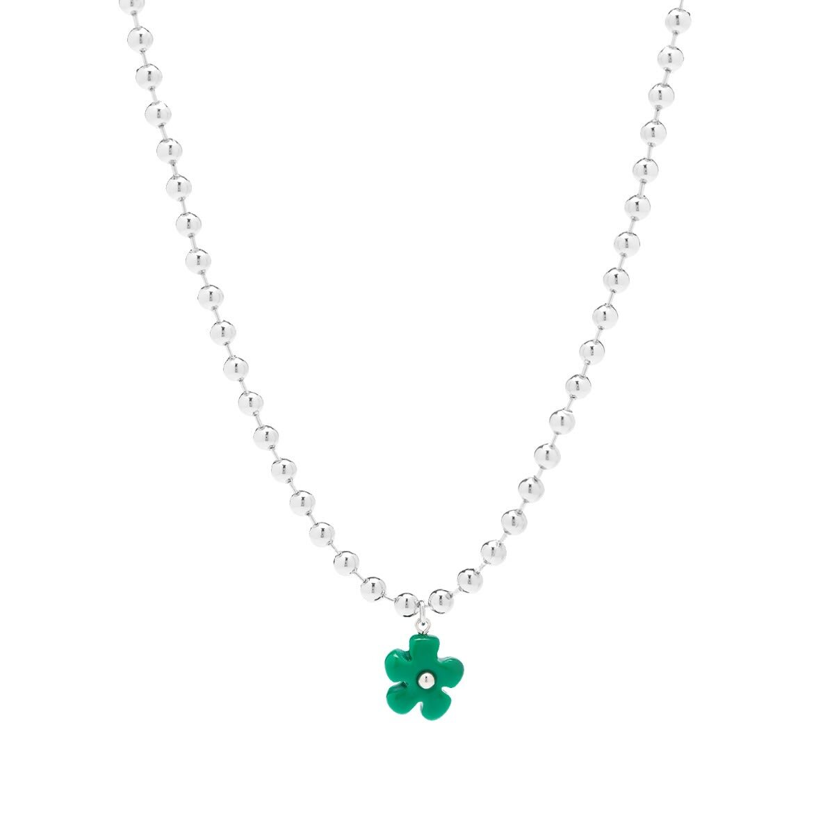 éliou Women's Nino Necklace in Silver/Green