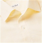 De Petrillo - Linen Half-Placket Shirt - Yellow