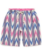Isabel Marant - Lelian Straight-Leg Cotton-Jacquard Drawstring Shorts - Pink