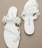 Manolo Blahnik Fiosa appliqué leather thong sandals