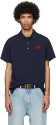 Bally Navy Embroidered Polo