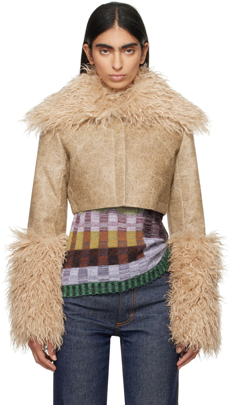 Eckhaus Latta Beige Fond Jacket