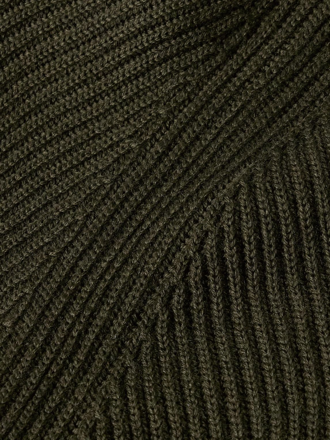 De Petrillo - Ribbed Virgin Wool Sweater - Green