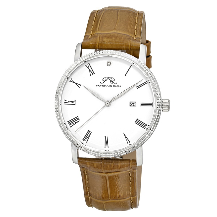 Photo: Porsamo Bleu Veritas 1 Quartz White Dial Mens Watch 1361CVEL