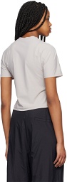 AMOMENTO Gray Slim-Fit T-Shirt