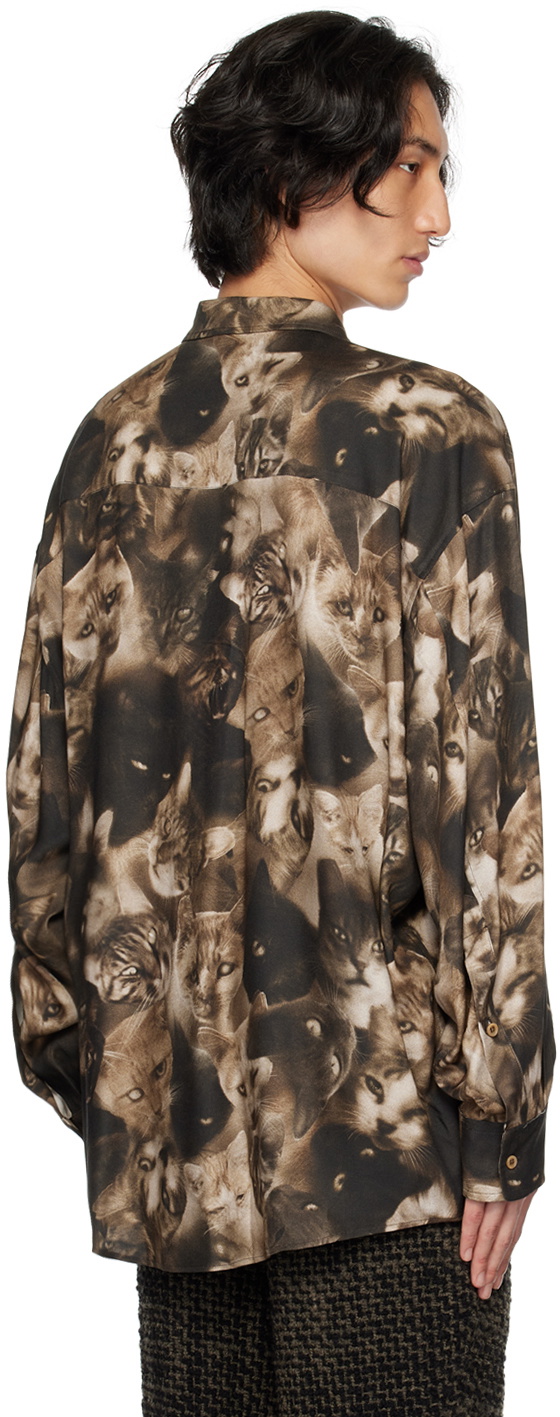 トップス MAGLIANO LEOPARD SKIN TWISTED SHIRT MAGLIANO LEOPARD SKIN TWISTED SHIRT