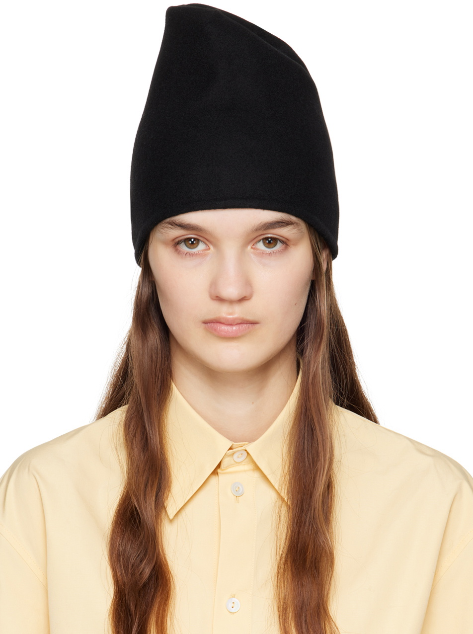 Jil Sander Black Cashmere Beanie Jil Sander