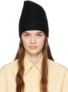 Jil Sander Black Cashmere Beanie