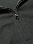 Orlebar Brown - Isar Merino Wool-Jersey Half-Zip Sweatshirt - Green