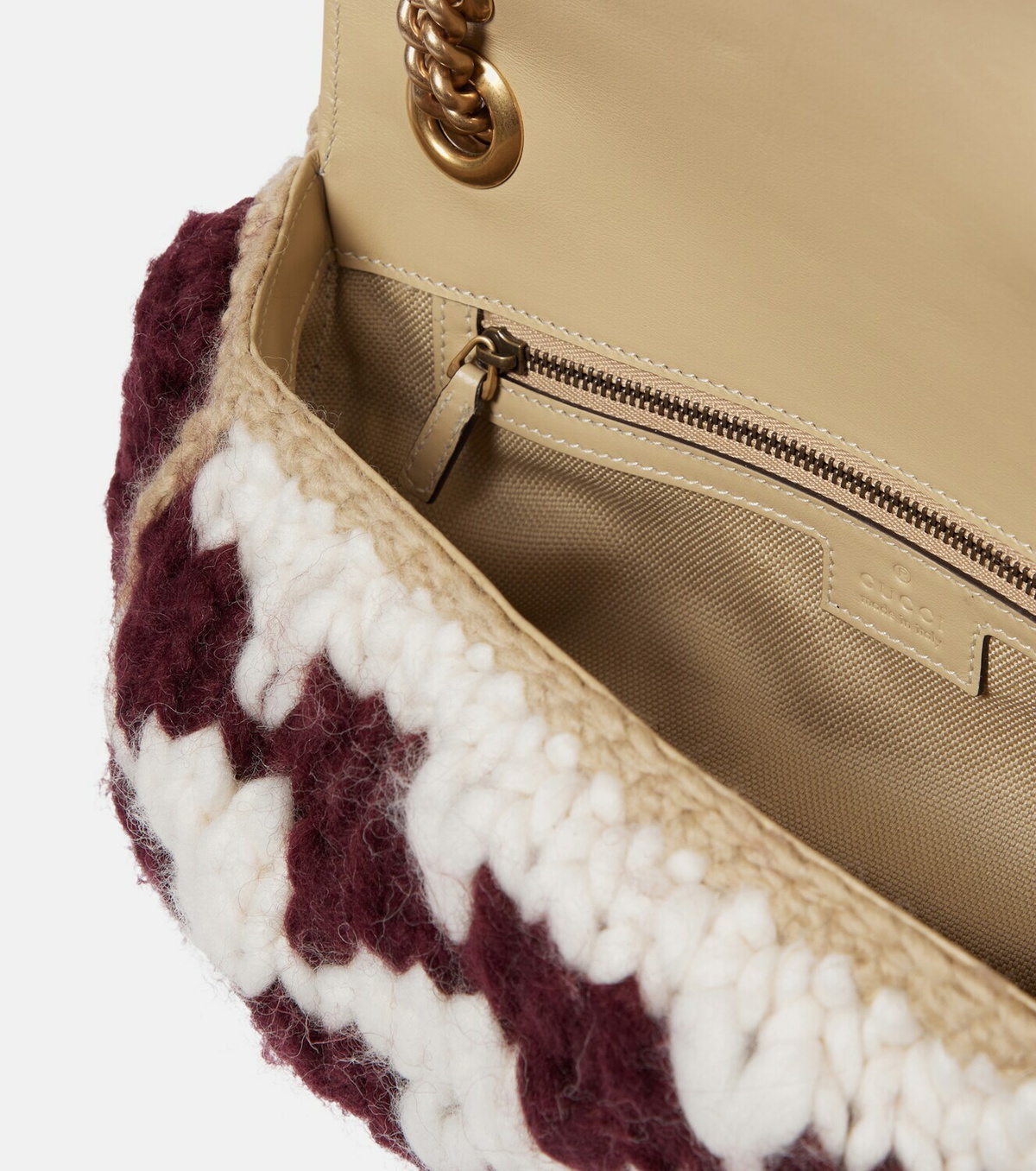 Gucci - GG Marmont 2.0 crochet shoulder bag Gucci