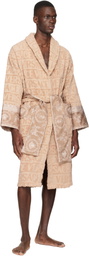 Versace Beige 'I Heart Baroque' Bathrobe