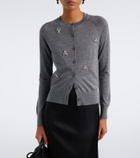 Simone Rocha Embellished wool and silk cardigan