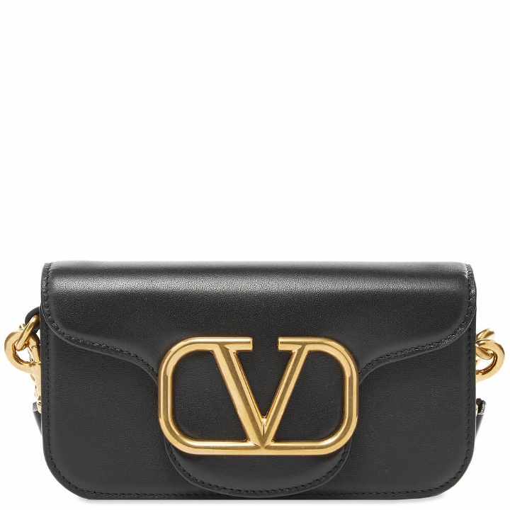 Photo: Valentino V Logo Leather Cross Body Bag
