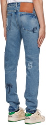 Palm Angels Blue Patch Jeans