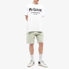 Alexander McQueen Men's Grafitti Logo T-Shirt in White/Mix