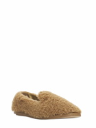 MAX MARA - 10mm Feliac Camel & Silk Loafers