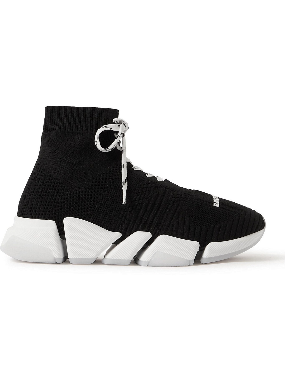 Womens Speed Recycled Knit Mule in Black  Balenciaga US