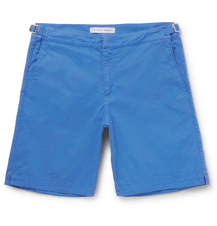 Photo: Orlebar Brown - Dane Stretch-Cotton Twill Shorts - Men - Blue