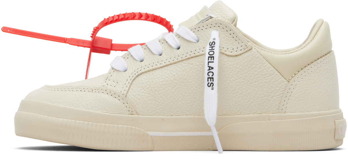 Off-White Beige Vulcanized Low Sneakers