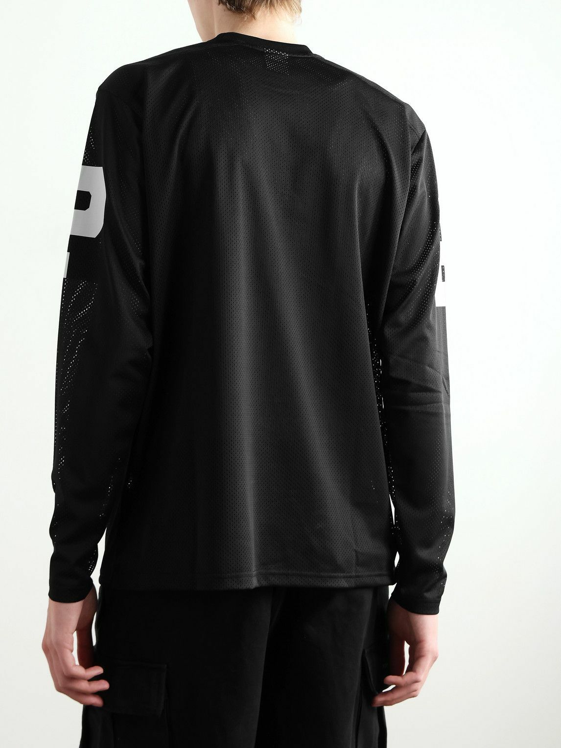 Pop Trading Company - Printed Mesh T-Shirt - Black