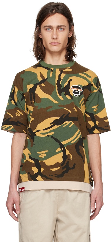 Photo: AAPE by A Bathing Ape Khaki Camouflage T-Shirt