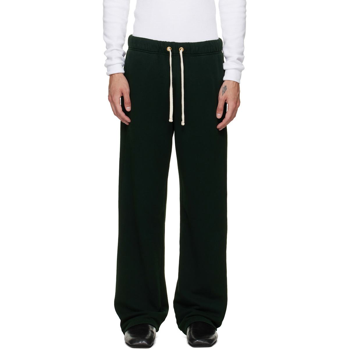 Les Tien Green French Terry Classic Sweatpants