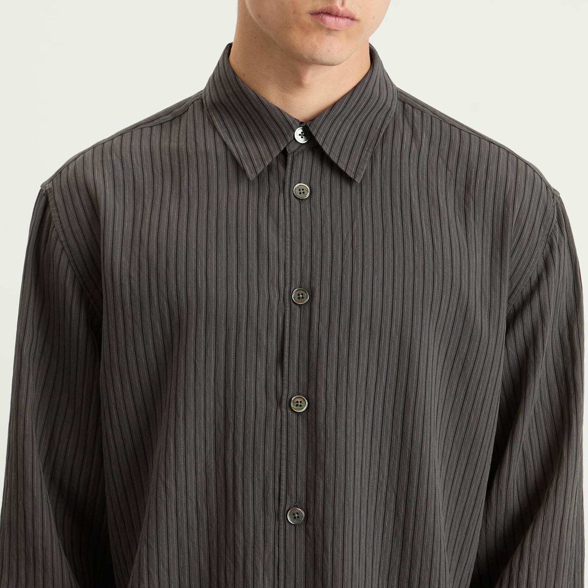Beyond Shirt in Iron Stripe