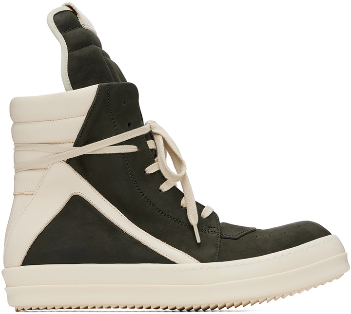 Photo: Rick Owens Green Porterville Geobasket Sneakers