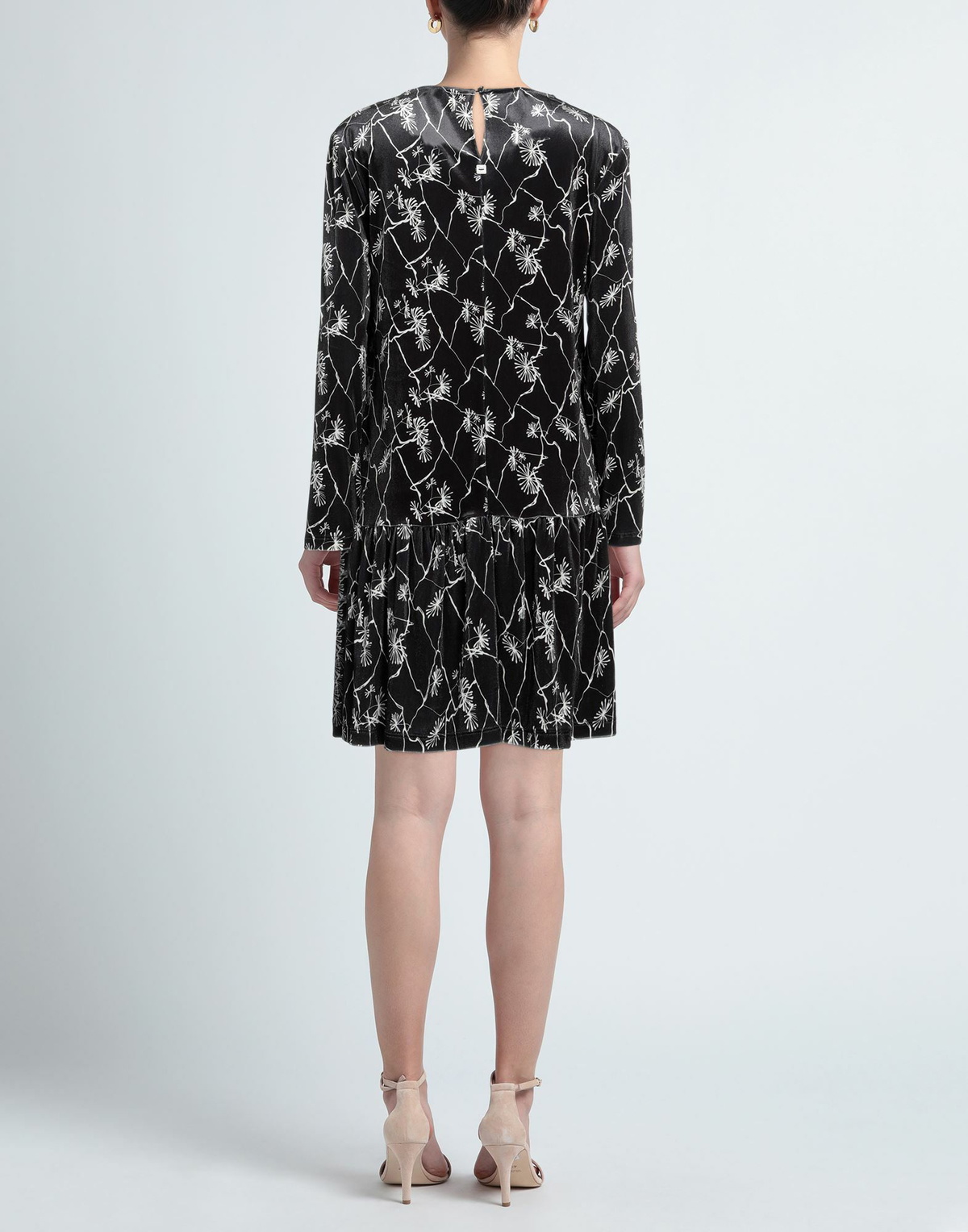 Manila Grace Womens Mini dress Charcoal