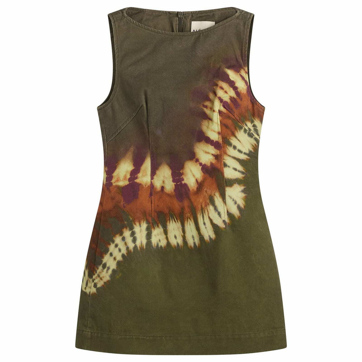 ALÉMAIS Women's Marilyn Denim Mini Dress in Khaki