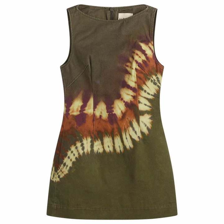 Photo: ALÉMAIS Women's Marilyn Denim Mini Dress in Khaki