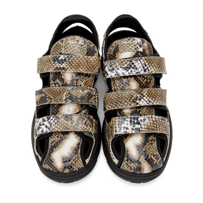 Martine Rose Beige and Black Hiking Sandals Martine Rose