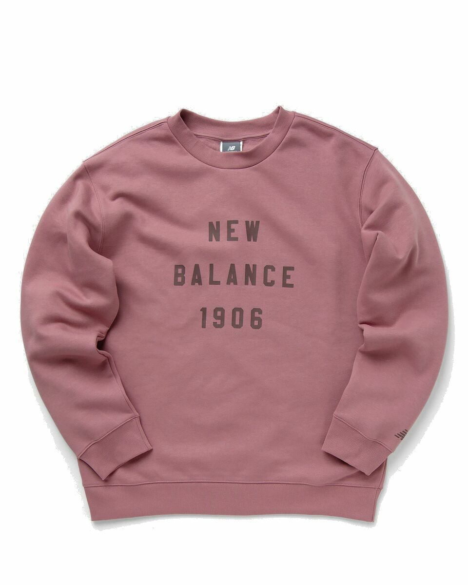 Photo: New Balance New Balance Graphic Crew Pink - Mens - Sweatshirts