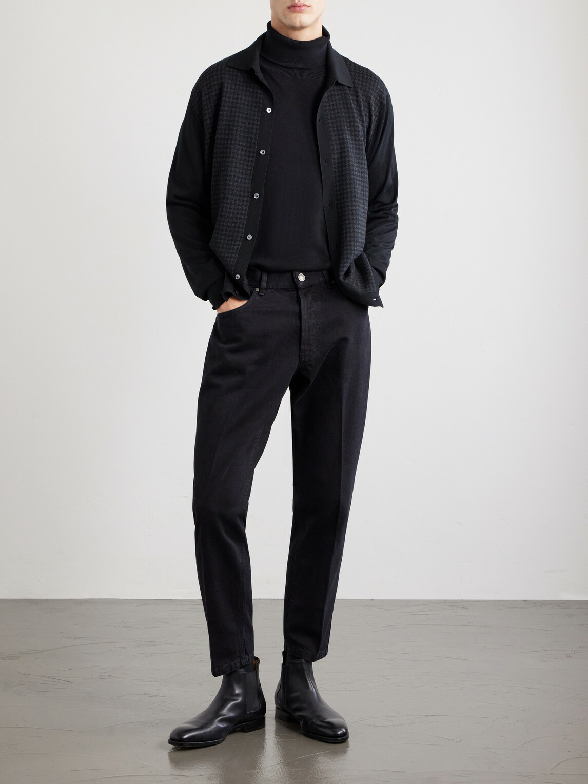 Lardini - Straight-Leg Jeans - Black