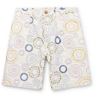 SMR Days - Pleated Embroidered Cotton Shorts - Multi