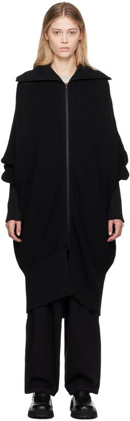 Photo: Y's Black Turtleneck Cardigan