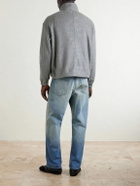 Auralee - Silk-Fleece Half-Zip Sweatshirt - Gray