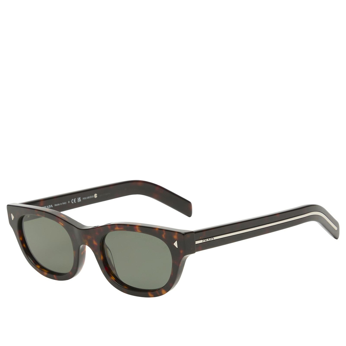 Prada Eyewear C09S Sunglasses in Havana/Green Polar 