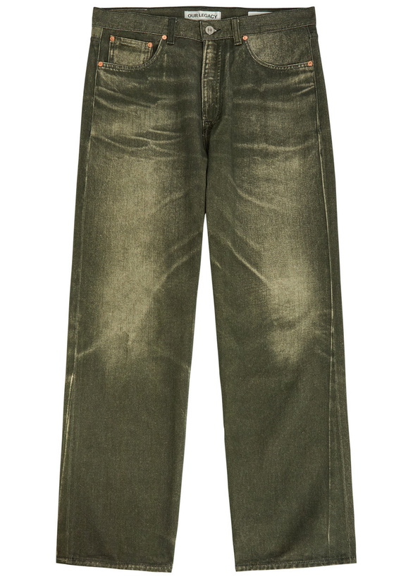 Photo: Our Legacy Third Cut Straight-leg Denim Jeans Black