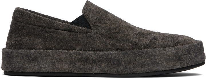 Photo: Marsèll Black Cassapelle Slip-On Sneakers