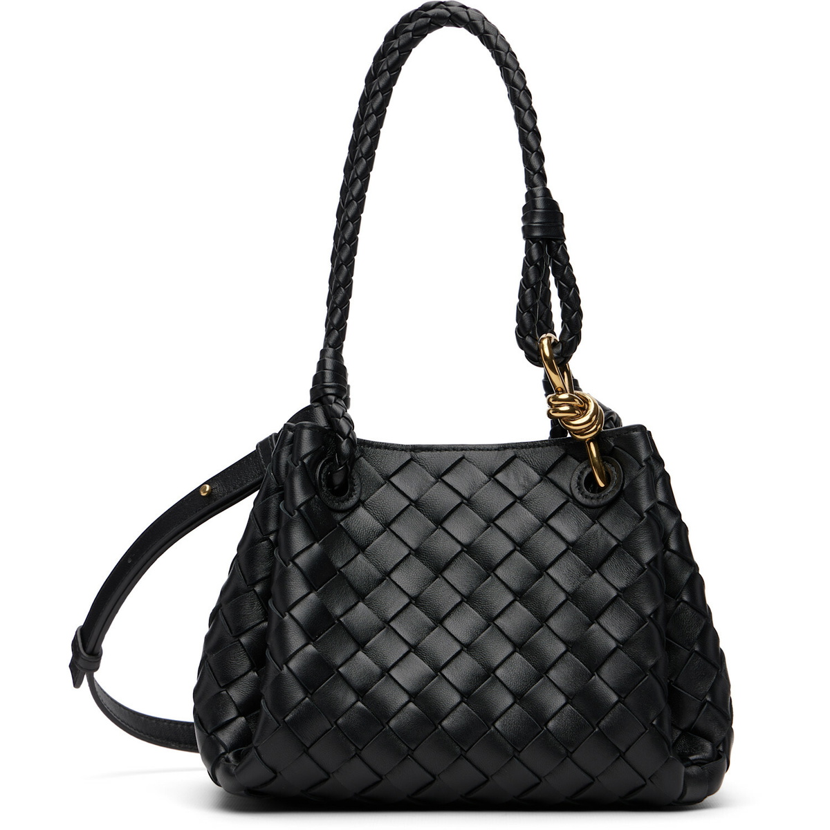 Bottega Veneta Black Small Parachute Bag