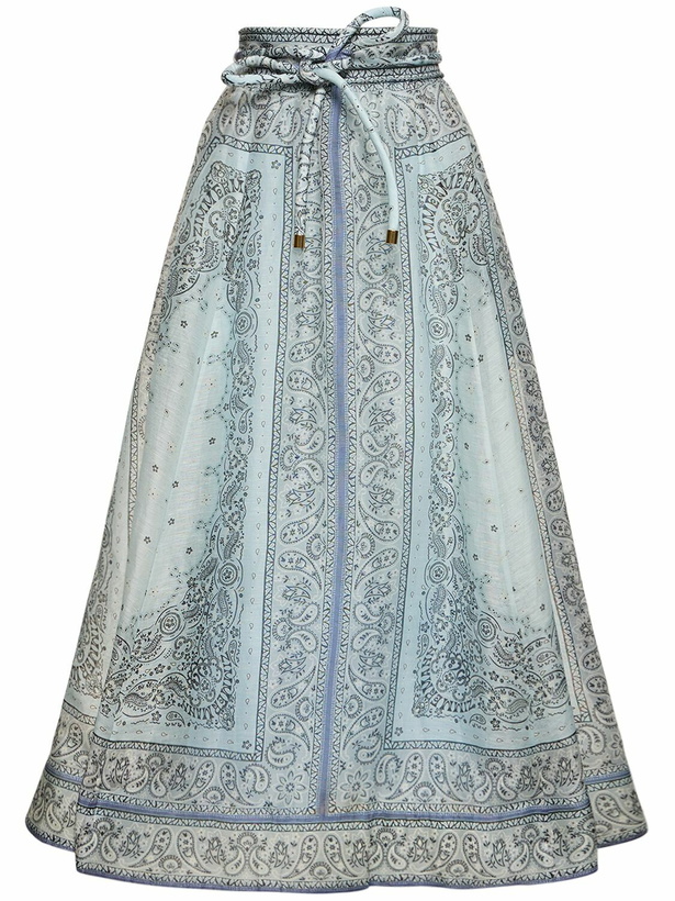 Photo: ZIMMERMANN - Matchmaker Gathered Linen Midi Skirt