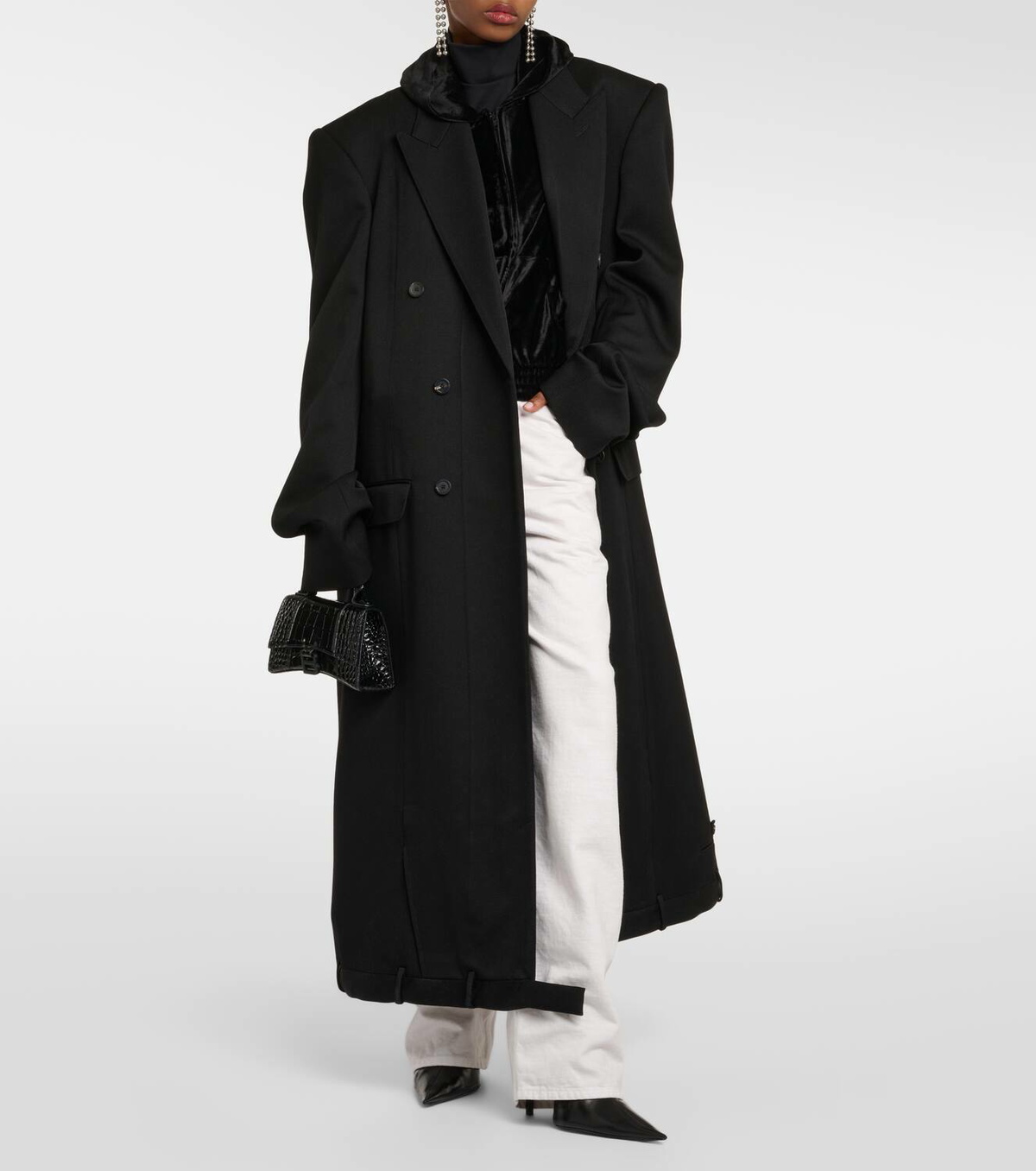 Balenciaga Deconstructed double-breasted wool coat Balenciaga