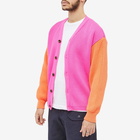 Garbstore Men's Neon Beacon Cardigan in Pink