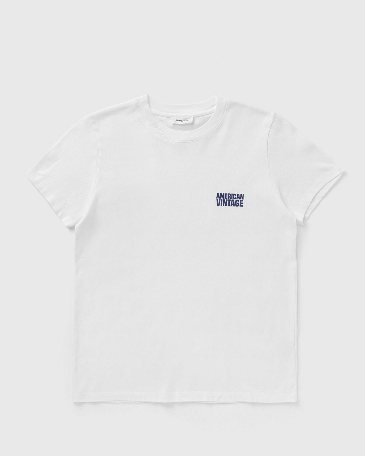 American Vintage YKOBOW White Womens Shortsleefe